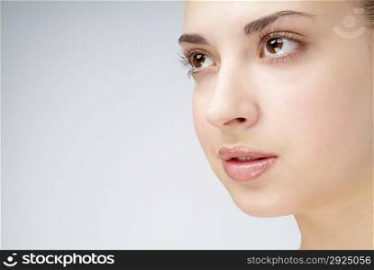 &acute;Portrait of young woman,close-up&acute;