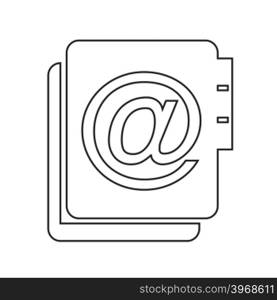 address book icon Illustration design