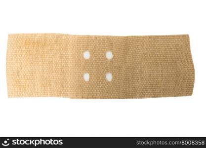 Adhesive plasters isolated on white background