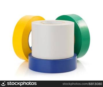 adhesive tape tool isolated on white background