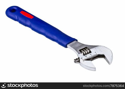 adjustable wrench isolated on a white background