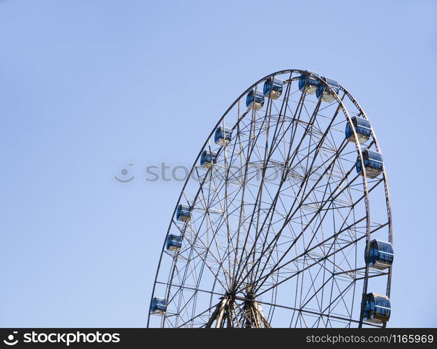 Adler city / Russia - August 2019: The ferris wheel in Sochi Park