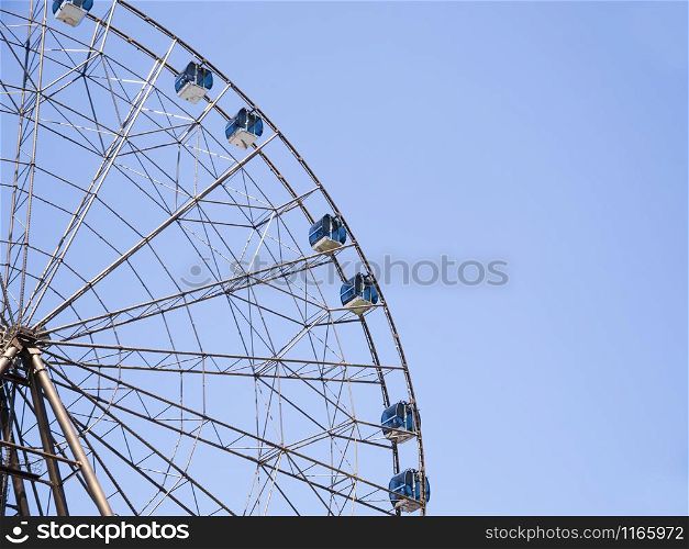 Adler city / Russia - August 2019: The ferris wheel in Sochi Park