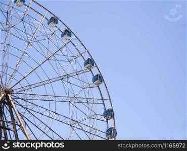 Adler city / Russia - August 2019: The ferris wheel in Sochi Park