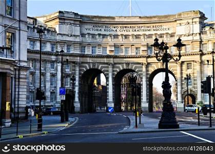 Admiralty Arch in Westminster London viewed from the Mall