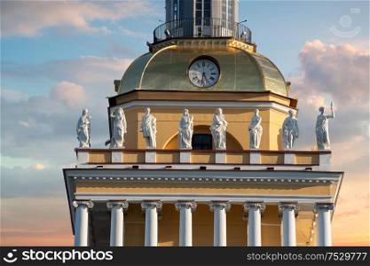 Admiralty in St. Petersburg. the Russian Federation