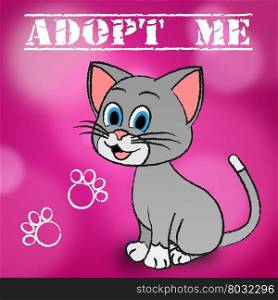 Adopt Cat Meaning Felines Kitty And Pedigree