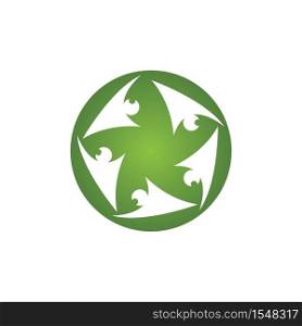 Adoption and community care Logo template vector icon for business