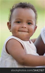 Adorable african baby girl with a beautiful smile
