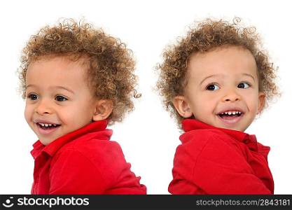 Adorable-looking twins