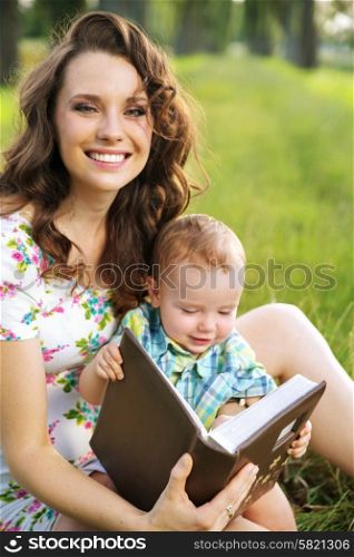 Adorable mother with cute child