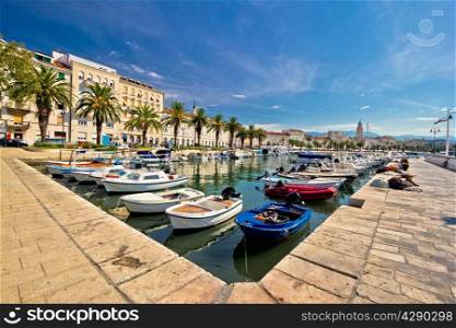 Adriatic city of Split seafront view, tourist destination in Croatia, Dalmatia