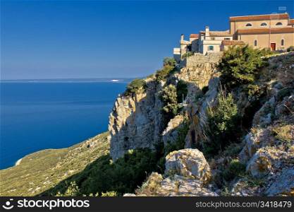 Adriatic coastal town on the rock - Lubenice, Island of Krk, Croatia