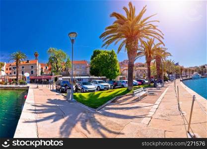 Adriatic town of Cavtat waterfront panoramic view, southern Dalmatia region of Croatia