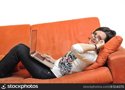 adult, beautiful, beauty, brunette, casual, caucasian, computer, couch, face, female, fun, girl, happy, home, house, indoor, indoors, interior, internet, keyboard, laptop, leisure, life, lifestyle, living, living room, modern, notebook, one, online, people, person, portrait, pretty, relax, room, smile, smiling, sofa, student, technology, typing, using, web, white, window, wireless, woman, work, young