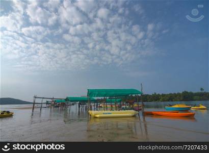 Adventure camp, Tsunami Island, Devbaug, Sindhudurga, Maharashtra, India