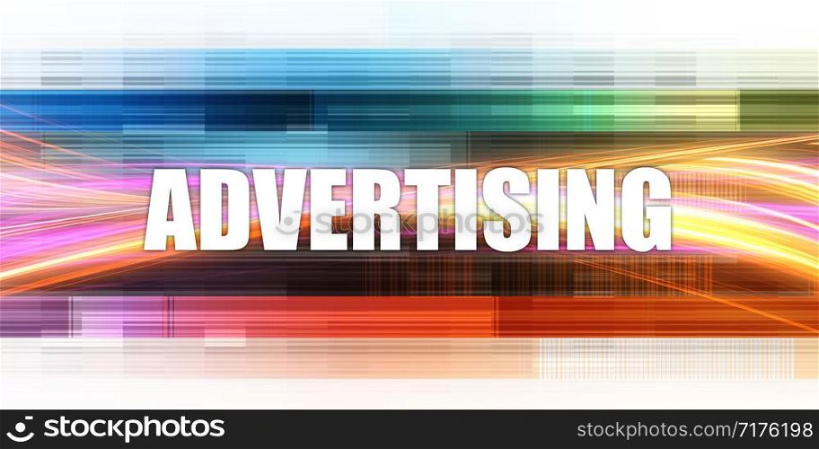 Advertising Corporate Concept Exciting Presentation Slide Art. Advertising Corporate Concept