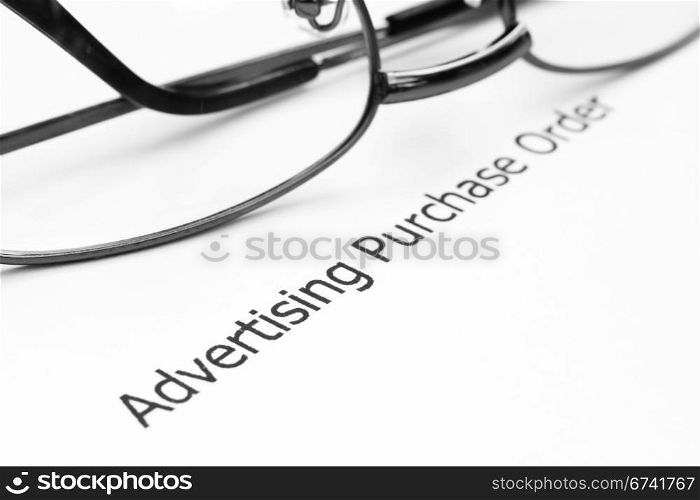 Advertising purchase order