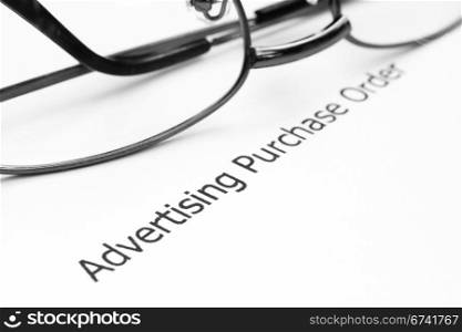 Advertising purchase order
