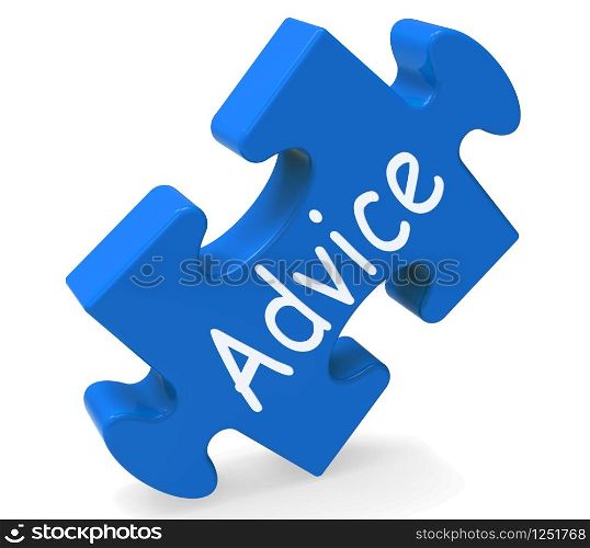. Advice Shows Support Help And Assistance Information