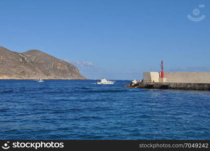 Aegadian Islands beach in Trapani. Beach at the Eagadian Islands in Trapani, Italy