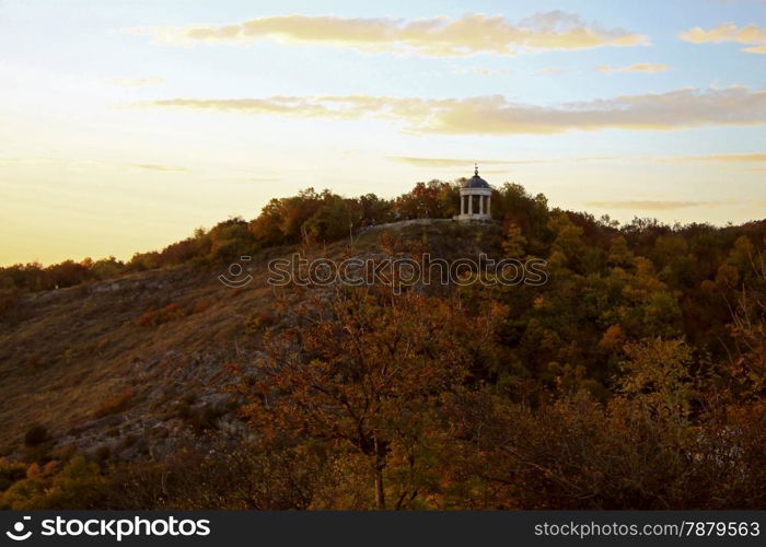 Aeolus Harp In Autumntime. Pyatigorsk Landmarks And Monuments