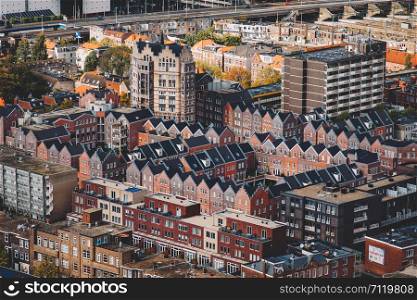 Aerial cityscape of The Hague (Den Haag), Netherlands