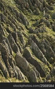 Aerial of rocky landscape in Arizona, USA.