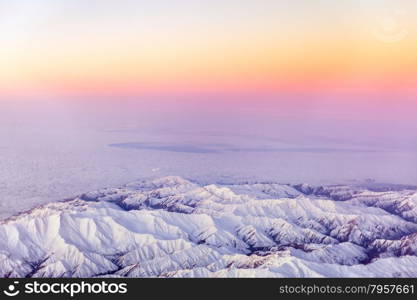 Aerial Photo of Mount. Beautiful View. The Aerial Photo of Mount. Beautiful View