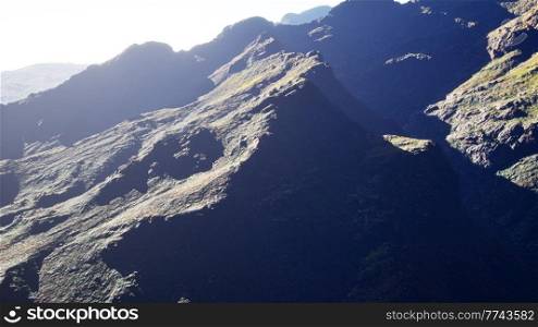 aerial Rocky Mountains Landscape panorama