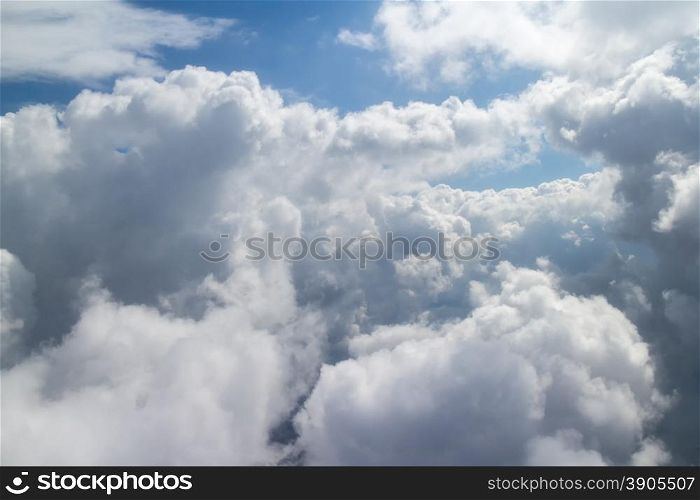 Aerial sky and clouds