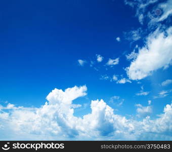 Aerial sky and clouds background