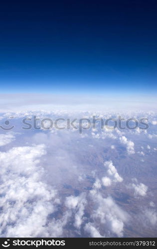 Aerial sky and clouds background