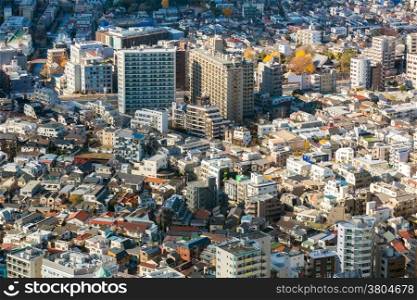 Aerial Tokyo Cityscape from Shinjuku