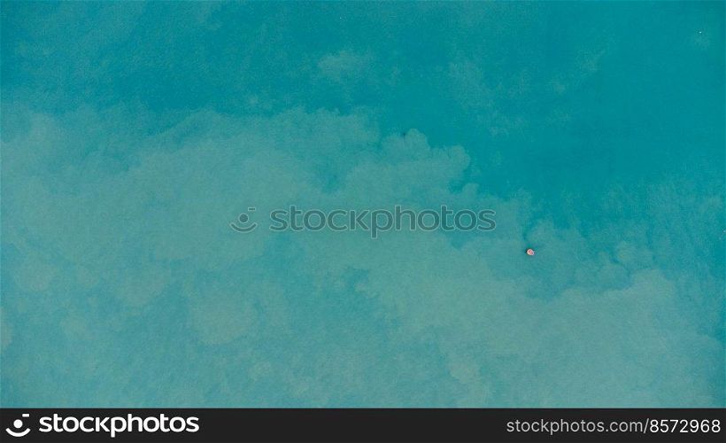 Aerial view from the drone of the sea. background image of sea surface. blue sea background in tropical sea