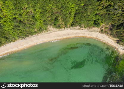 Aerial view of a baautiful beach