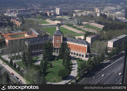 Aerial view of a city, Madrid, Spain