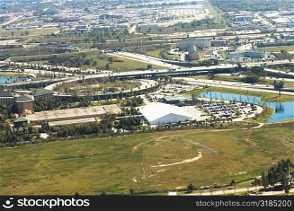 Aerial view of a city, Orlando, Florida, USA