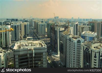 Aerial view of Abu Dhabi skyline