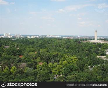 Aerial view of Berlin. Aerial view of the city of Berlin, Germany