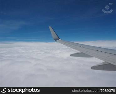 aerial view of blue sky with clouds useful as a background. aerial view blue sky with clouds background