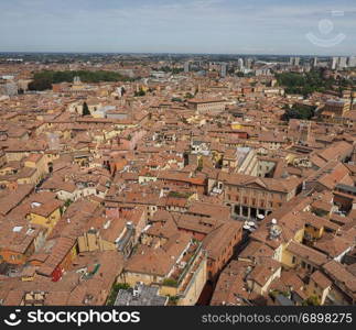 Aerial view of Bologna. Aerial view of the city of Bologna, Italy