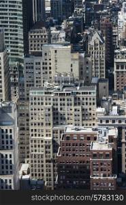 Aerial view of buildings in Midtown Manhattan, New York City, New York State, USA
