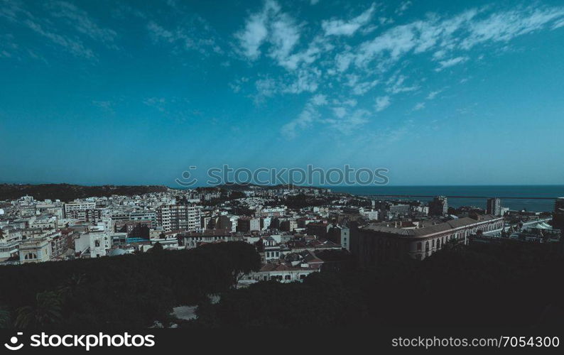 Aerial view of Cagliari. Aerial view of the city of Cagliari, Italy