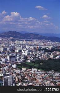 Aerial view of city