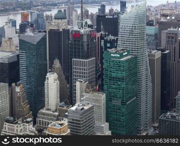 Aerial view of cityscape, Midtown Manhattan, New York City, New York State, USA