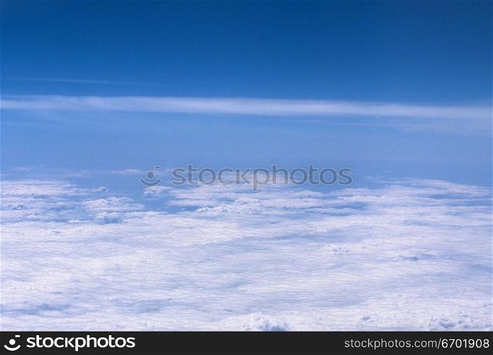 Aerial view of clouds in the sky