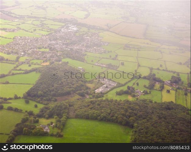 Aerial view of countryside near Bristol. Aerial view of countryside near Bristol, UK