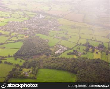 Aerial view of countryside near Bristol. Aerial view of countryside near Bristol, UK