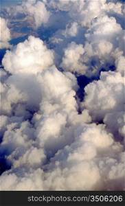 Aerial View of Cumulus Clouds